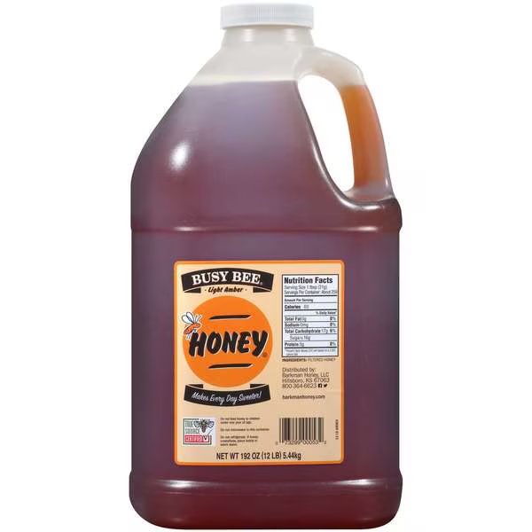12lbs Busy Bee Light Amber Honey - Handle Jug, PK4, Busy Bee, Mfr#: BB1028